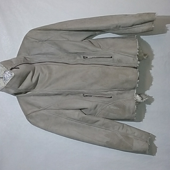 Bernardo Collection women's moto suede jacket size M - Picture 1 of 7